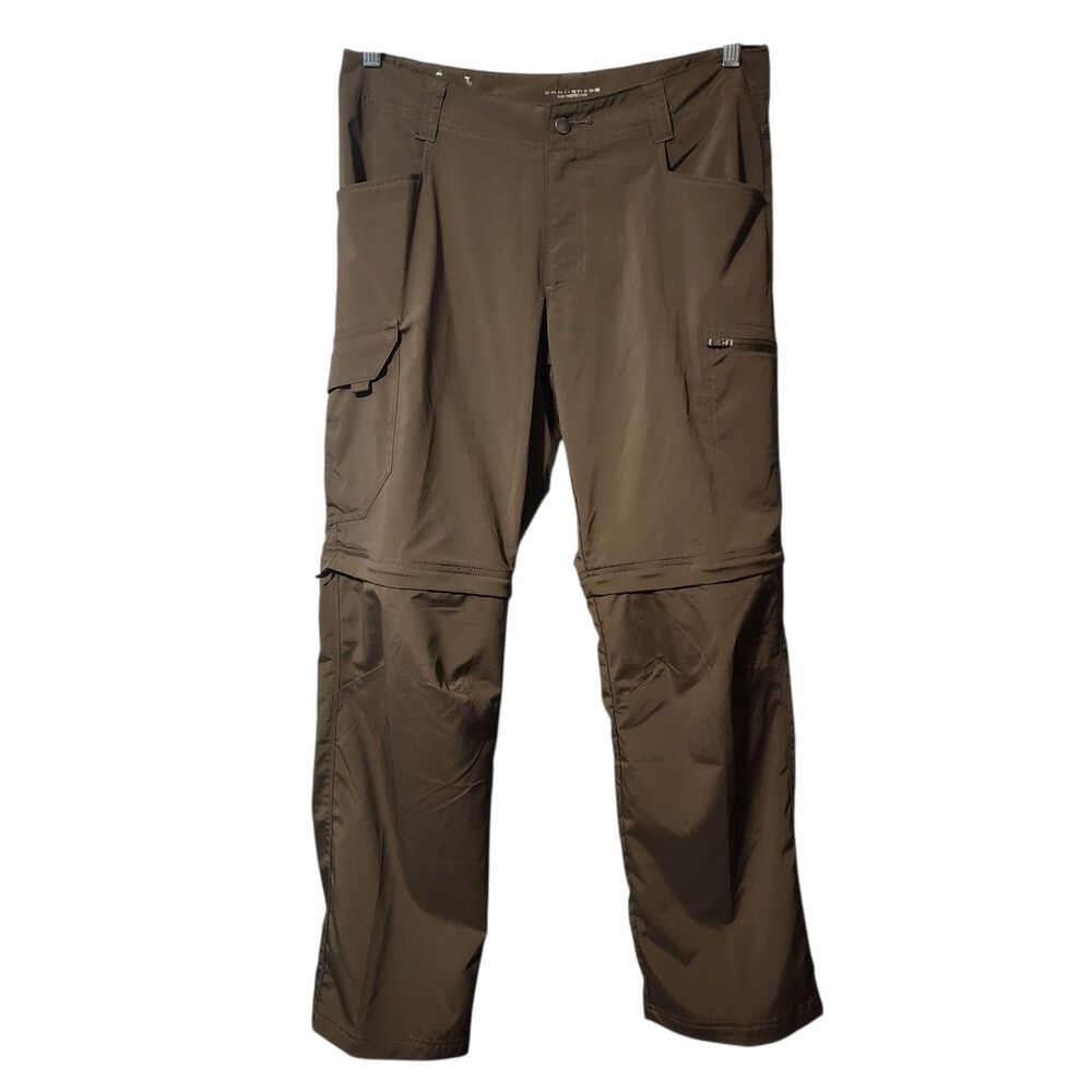 Columbia Pants Shorts Men 34x30 Brown Cargo  Omni Shade  Sun Protection
